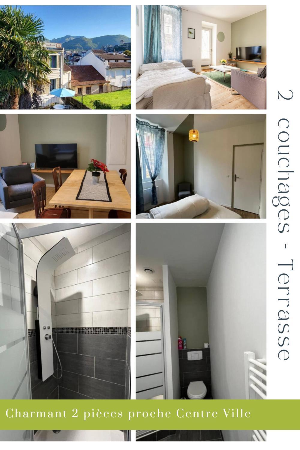 Charmant 2 Pieces Avec Terrasse Proche Centre Ville - Parking Gratuit A Proximite Lourdes Eksteriør billede